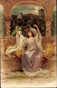 c.1902 Chromo-Litho Scene from Romeo and Juliet by William Shakespeare; MINT - Picture 1 of 2