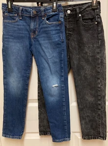 LOT of 2 Girls Denim Jeans-GAP Blue Girlfriend & Old Navy Black Hi-Rise (Size 8) - Picture 1 of 7