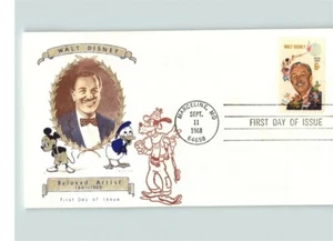 Walt Disney, seltenes Übersee-Versandtaschen-Gütesiegel, Mickey, Donald, Goofy, # 1355 Marcel - Bild 1 von 1