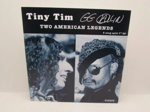 GG ALLIN / TINY TIM Two American Legends 5 Song Split 7" Single EP Ponk 007 2009 - Picture 1 of 2
