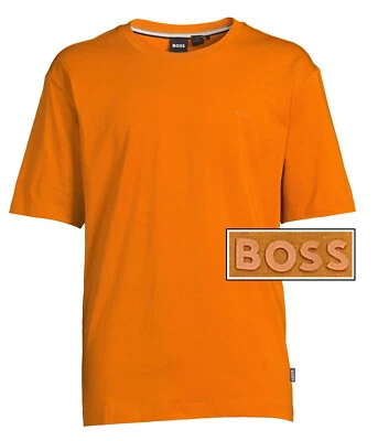 NUEVO CON ETIQUETAS BOSS Hugo Boss (Etiqueta Negra Hugo Boss) LOGOTIPO Camiseta Hombro Caído Talla 4XL Foto 1 de 4