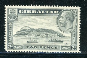 GIBRALTAR 98 SG112 MH 1931 2p KGV Rock Perf 14 CV$14 - Picture 1 of 2