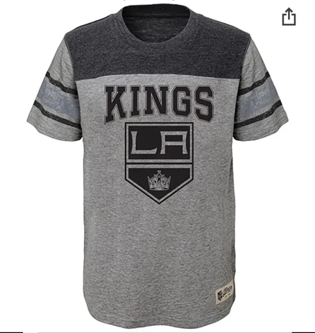 NHL Kids & Youth Boys Heritage Short Sleeve Tee, Los Angeles Kings Size M(10/12) Cover