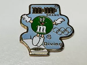 1992 Olympischer Sommer XXV Reversweste Mütze Pin Barcelona Ms. Grün M&M Mars Tauchen - Bild 1 von 2