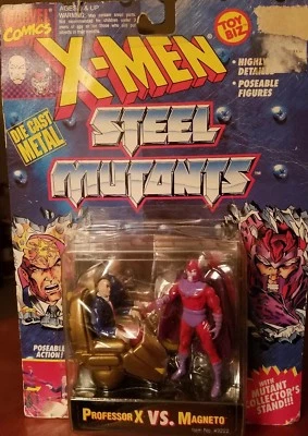 Marvel Toys Die Cast Professor X VS. Magneto - Marvel Comics X-Men Steel Mutant… - Image 1 of 4