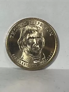 2007 D Thomas Jefferson Presidential Dollar~~Nice Brilliant Uncirculated Coin - Picture 1 of 4