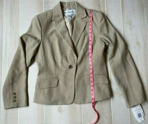 Rena Rowan Beige Estampado Blazer Traje Chaqueta Talla 8 Nuevo Con Etiquetas Mujer - Imagen 1 de 5