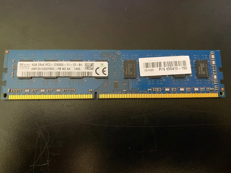 #49#    Hynix 4gb PC3-12800U DDR3-1600MHz Memory HMT351U6EFR8C-PB N0 AA - Image 1 of 1