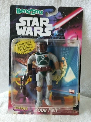 Figura Flexible Boba Fett - JusToys Star Wars El Retorno del Jedi Bend-Ems 1994  Foto 1 de 4