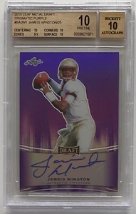 Leaf Metal Draft 2015 James Winston Prismatic Purple automático/25: BGS 10 - Imagen 1 de 4
