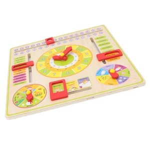 All About Today Board Montessori Toys Early Education Bambini Mese Tavola Regali TP