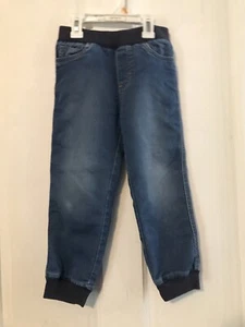 Lucky Brand Kids/girls jogger style jeans size 5T Cuffed Elastic Waist - Picture 1 of 6