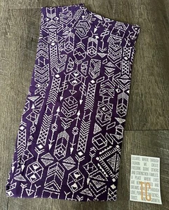 New Release LuLaRoe TC Tall & Curvy Leggings Purple Aztec New Print - Picture 1 of 3