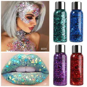 Face Makeup Festival Beauty Highlighter Cream Glitter Body Gel Long Last ~ - Picture 1 of 33