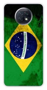 Coque en silicone imprimée compatible Xiaomi Redmi Note 9T 5G Drapeau Brésil - Picture 1 of 3