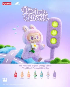 Authentic POPMART Labubu The Monsters Big into Energy Plush Blind box Figure Toy - Picture 1 of 29