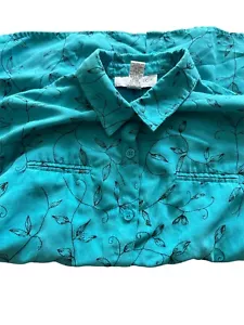 Chaqueta para mujer Sag Harbor talla 20 con botones talla grande. Floral - Imagen 1 de 6