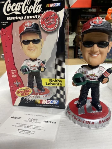 Coca-Cola Nascar Racing Bobby Labonte Limited Edition Bobble head 1845/5000 NIB Cover