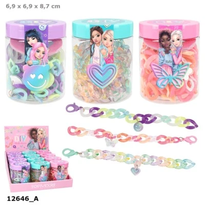 TOPMODEL BY DEPESCHE Kreativ Set TOPModel DIY Click Chain1 Stück, SORTIERT