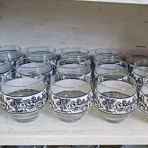 Vintage Menge 15 Libbey Wedgwood "Countryside" altmodisch 3 1/4" 8oz Gläser - Bild 1 von 2