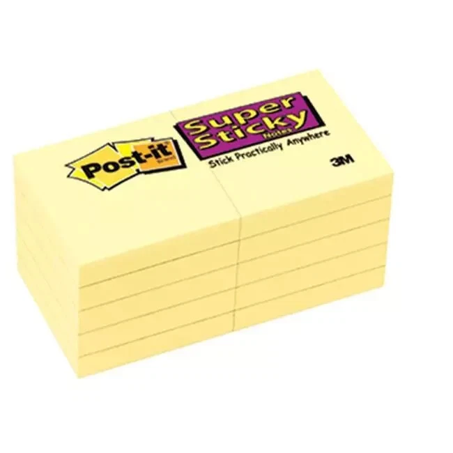 3M Company MMM62210SSCY Post It notas super adesivas 2X2 10 peças amarelo canário - Imagem 1 de 1