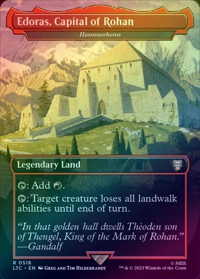 Edoras, Capital of Rohan/Hammerheim - Borderless (Foil) Tales of Middleearth - Image 1 of 1