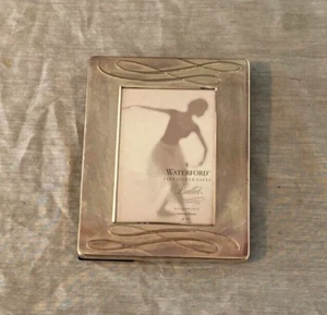 WATERFORD Fine Silver Gifts Ballet Ribbon 4x6" Picture Frame - Nice! - Picture 1 of 3