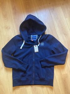 Soul Cal & Co Mens XL Size Navy Blue Hoodie With Logos New