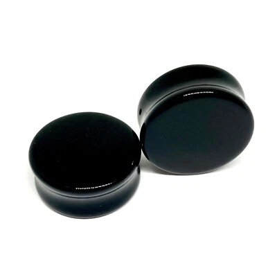 Tapones de doble llamarada Obsidian 6 g - 1" Foto 1 de 3