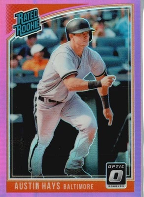 2018 Donruss Optic #58 Austin Hays Pink - Image 1 of 2