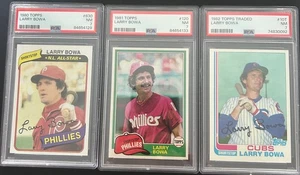 Larry Bowa Topps Lot PSA 7s 1980 Topps #630 1981 Topps #120 1982 Topps #10T - Bild 1 von 7