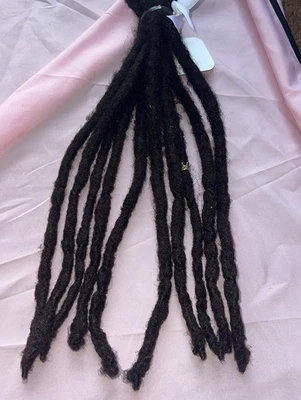 DreadLocks 100 % reales cultivados naturalmente excelente estado 10 piezas 14"" marrón oscuro Foto 1 de 4