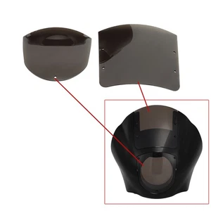 Fit For Harley Dyna 95-05 Sportster 88-up Smoked Windshield Quarter Fairing Kit - Picture 1 of 11