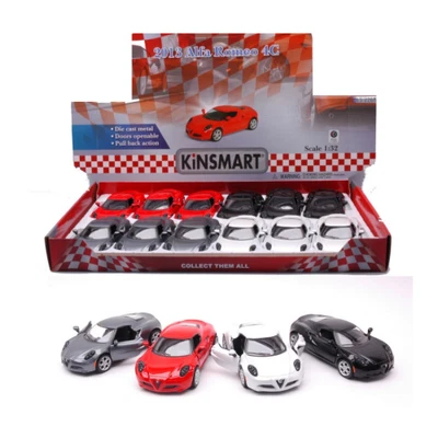 ALFA ROMEO 4C 2013 cm 12,5 Colori Assortiti (1 Modellino a Scelta) 1:32 Kinsmart - Immagine 1 di 3