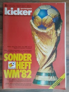 Kicker Sport-Magazin ⚽️ Sonderheft WM'82 Spanien 🇪🇸 unbeschnitten& komplett - Bild 1 von 17