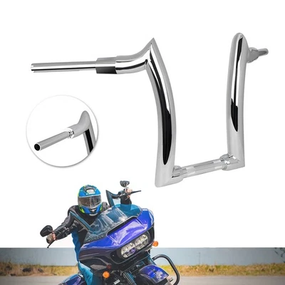 14'' Rise Handlebar Drag Bar Motorcycle Handle bars Fit For Harley Dyna Softail - Image 1 of 4