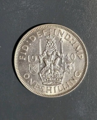 1920 Great Britain Silver Shilling Coin & 1939 Shilling & 1940 Shilling - Image 1 of 4