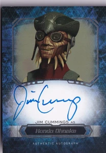 Star Wars 2016 Masterwork autograph card Jim Cummings as Hondo Ohnake - Picture 1 of 2