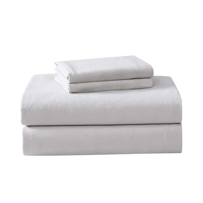 - Conjunto de lençóis queen size, roupa de cama de flanela de algodão, escovado para extra maciez e conforto... - Imagem 1 de 4