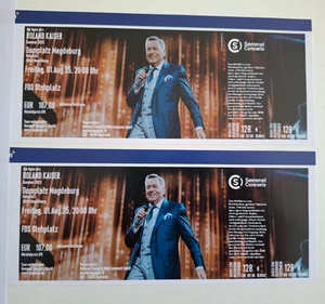 2 Tickets Roland Kaiser / Domplatz Magdeburg / Front of Stage Stehplatz - Bild 1 von 2