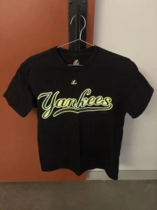 Mariano Rivera New York Yankees Black & Neon Jersey Tee MLB Size Medium - Bild 1 von 3