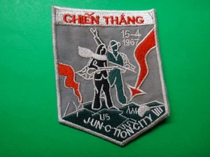 Viet Cong Aufnäher "CHIEN THANG 15-4-1967" JUNCTION CITY Patch aus Vietnamkrieg Ära - Bild 1 von 3