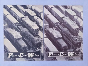 2 CATÁLOGOS FRANZ CARL WEBER-1950+1951-MARKLIN,FLEISCHMANN,LIONEL,KIBRI,WESA,MÁS - Imagen 1 de 5