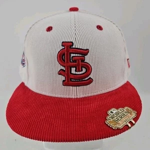 St. Louis Cardinals MLB New Era 59FIFTY Fitted Size 7 1/2 Corduroy Hat - New - Picture 1 of 13