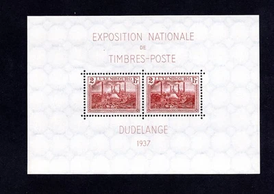 Luxembourg 1937 block of stamps Mi#2 MH CV=18$ - Image 1 of 2