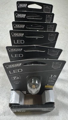 FEIT Electric 15W T7 120V Appliance Intermediate Base Clear Light Bulb 6 Pack - Image 1 of 2