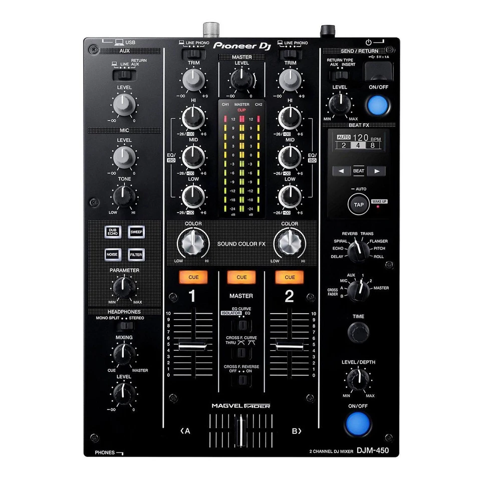 Pioneer DJ DJM-450 - 2-Channel DJ Mixer with FX - Image 1 of 1