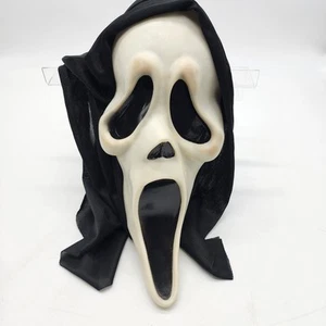 Vintage Easter Unlimited Fun World Ghost Face Mask SCREAM GLOWS 1997 Read Descri - Picture 1 of 10