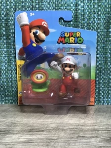 Nuevo Precintado Super Mario Fire Mario con Figura Flor de Fuego Jakks Pacific - Imagen 1 de 6