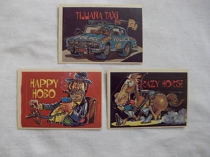 (3) 1978 DONRUSS CB CONVOY CODE STICKERS w/HAPPY HOBO,CRAZY HORSE,TIJUANA TAXI - Picture 1 of 2